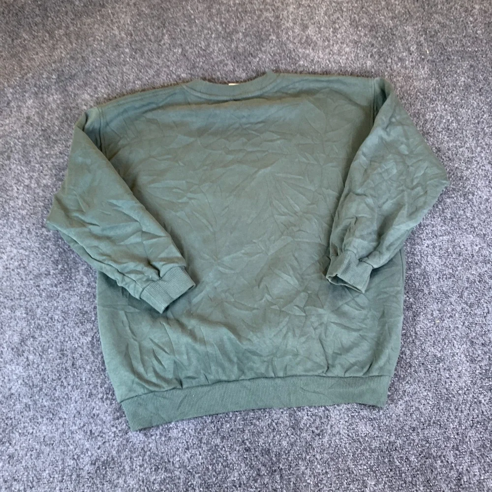 Nike Sweatshirt Girls Large Green Good Pullover Fleece Logo HM6527-338